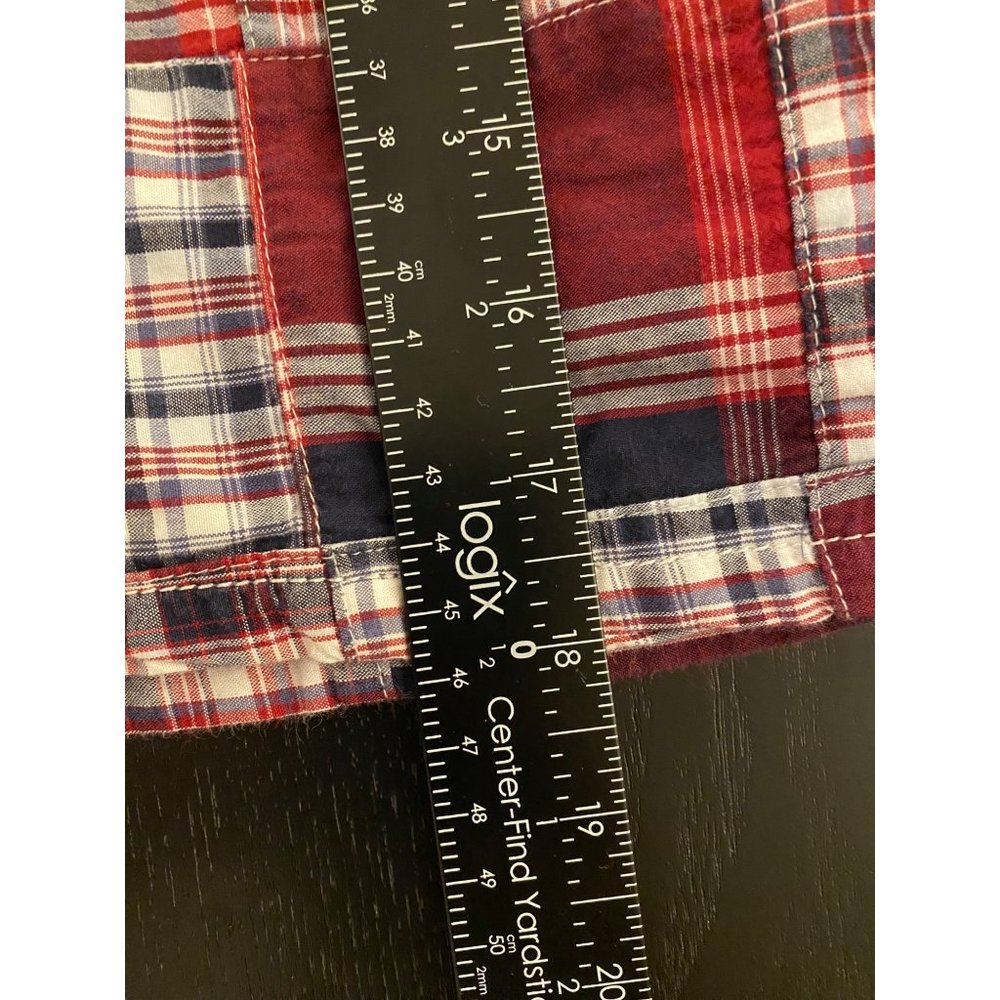 Croft & Barrow Classic Skort Womens US 14 Crab Bake Red Patchwork Stretch Preppy - Picture 15 of 16